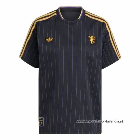 Camiseta Pre Partido del Manchester United 2025-2026 Negro - Haga un click en la imagen para cerrar