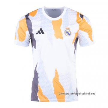 Camiseta Pre Partido del Real Madrid 2024 Blanco