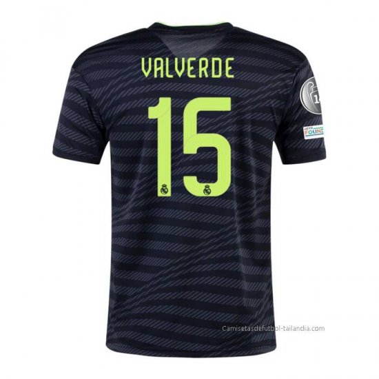 3ª Camiseta Real Madrid Jugador Valverde 2022-2023 - Haga un click en la imagen para cerrar