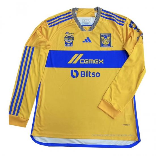 1ª Camiseta Tigres UANL Manga Larga 2023-2024 - Haga un click en la imagen para cerrar