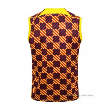 Camiseta de Entrenamiento Barcelona Sin Mangas 2023-2024 Amarillo