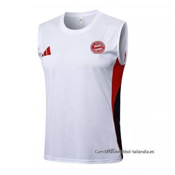 Camiseta de Entrenamiento Bayern Munich Sin Mangas 2025-2026 Blanco Camiseta de Entrenamiento Bayern Munich Sin Mangas 2025-2026 Blanco
