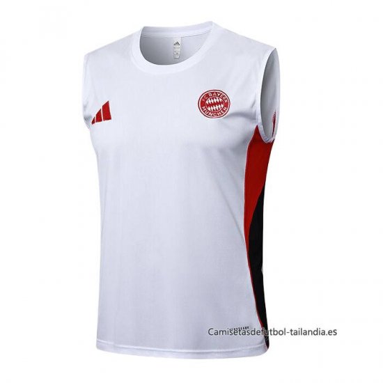 Camiseta de Entrenamiento Bayern Munich Sin Mangas 2025-2026 Blanco - Haga un click en la imagen para cerrar