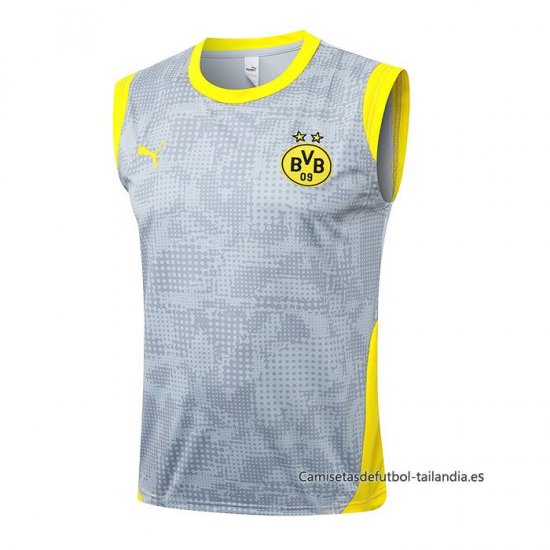 Camiseta de Entrenamiento Borussia Dortmund Sin Mangas 2025-2026 Gris - Haga un click en la imagen para cerrar
