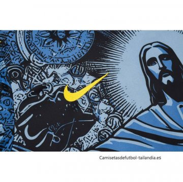 Camiseta de Entrenamiento Brasil Jesus 2024-2025 Azul