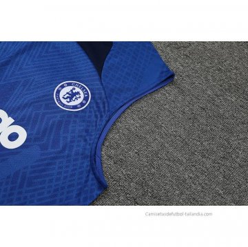Camiseta de Entrenamiento Chelsea Sin Mangas 2022 Azul