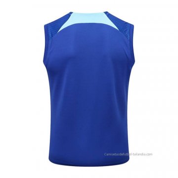 Camiseta de Entrenamiento Chelsea Sin Mangas 2022-2023 Azul Oscuro