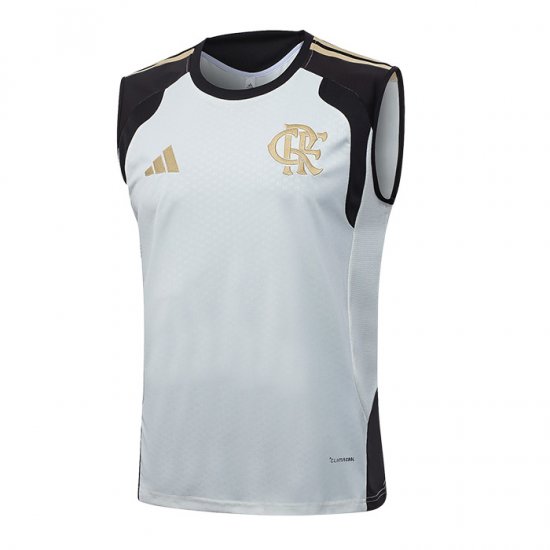 Camiseta de Entrenamiento Flamengo Sin Mangas 2025-2026 Crema - Haga un click en la imagen para cerrar