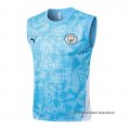 Camiseta de Entrenamiento Manchester City Sin Mangas 2025-2026 Azul