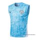 Camiseta de Entrenamiento Manchester City Sin Mangas 2025-2026 Azul