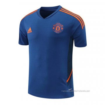 Camiseta de Entrenamiento Manchester United 2022-2023 Azul Camiseta de Entrenamiento Manchester United 2022-2023 Azul