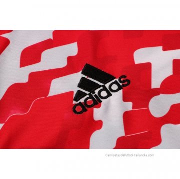 Camiseta de Entrenamiento Manchester United 2021-2022 Rojo y Blanco