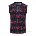 Camiseta de Entrenamiento Manchester United Sin Mangas 2022-2023 Negro y Rojo