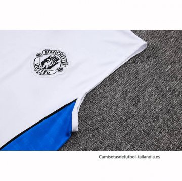 Camiseta de Entrenamiento Manchester United Sin Mangas 2025-2026 Blanco