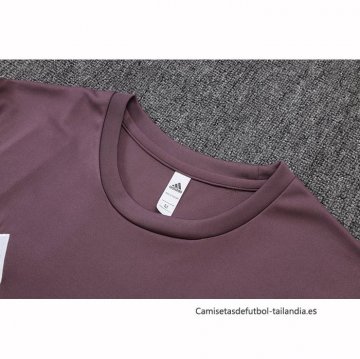 Camiseta de Entrenamiento Manchester United Sin Mangas 2025-2026 Rojo Purpura
