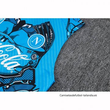 Camiseta de Entrenamiento Napoli Sin Mangas 2025-2026 Azul