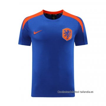 Camiseta de Entrenamiento Paises Bajos 2024-2025 Azul Camiseta de Entrenamiento Paises Bajos 2024-2025 Azul