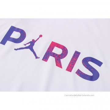 Camiseta de Entrenamiento Paris Saint-Germain Jordan 2021-2022 Blanco