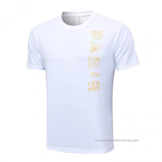 Camiseta de Entrenamiento Paris Saint-Germain Jordan 2023-2024 Blanco - Haga un click en la imagen para cerrar