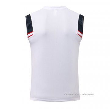 Camiseta de Entrenamiento Paris Saint-Germain Sin Mangas 2021-2022 Blanco