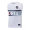 Camiseta de Entrenamiento Paris Saint-Germain Sin Mangas 2022-2023 Blanco y Gris Camiseta de Entrenamiento Paris Saint-Germain Sin Mangas 2022-2023 Blanco y Gris