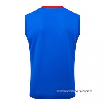 Camiseta de Entrenamiento Paris Saint-Germain Sin Mangas 2025-2026 Azul Rojo