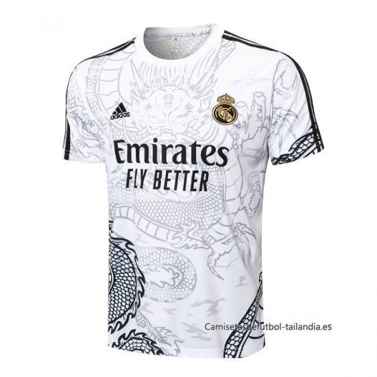 Camiseta de Entrenamiento Real Madrid Dragon 2024-2025 Blanco - Haga un click en la imagen para cerrar