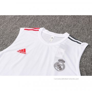Camiseta de Entrenamiento Real Madrid Sin Mangas 2021-2022 Blanco