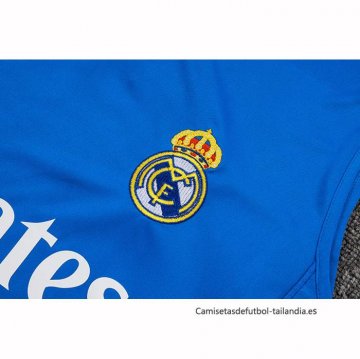 Camiseta de Entrenamiento Real Madrid Sin Mangas 2025-2026 Azul Blanco