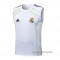 Camiseta de Entrenamiento Real Madrid Sin Mangas 2025-2026 Blanco Verde