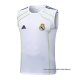 Camiseta de Entrenamiento Real Madrid Sin Mangas 2025-2026 Blanco Verde