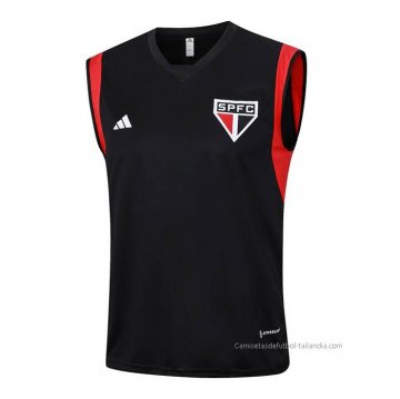 Camiseta de Entrenamiento Sao Paulo Sin Mangas 2023-2024 Negro Camiseta de Entrenamiento Sao Paulo Sin Mangas 2023-2024 Negro