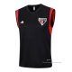 Camiseta de Entrenamiento Sao Paulo Sin Mangas 2023-2024 Negro