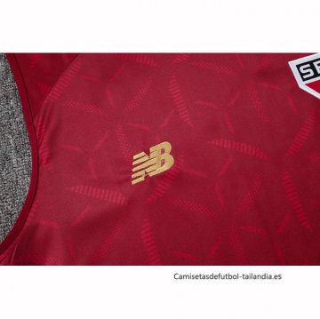 Camiseta de Entrenamiento Sao Paulo Sin Mangas 2025-2026 Rojo