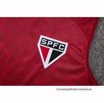 Camiseta de Entrenamiento Sao Paulo Sin Mangas 2025-2026 Rojo