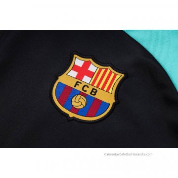 Chandal con Capucha del Barcelona 2022-2023 Azul y Negro