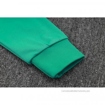 Chandal con Capucha del Barcelona 2023-2024 Azul y Verde