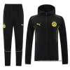 Chandal con Capucha del Borussia Dortmund 2024 Negro Chandal con Capucha del Borussia Dortmund 2024 Negro