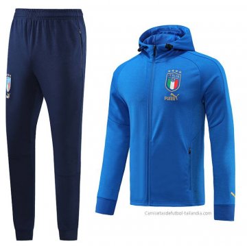 Chandal con Capucha del Italia 2022-2023 Azul