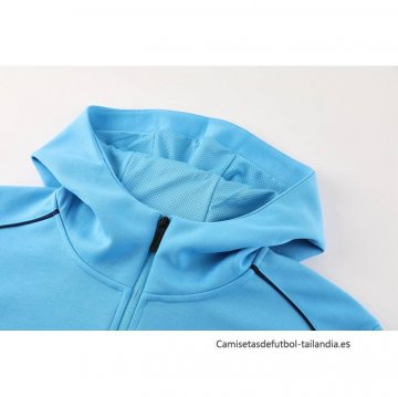 Chandal con Capucha del Manchester City 2024-2025 Azul