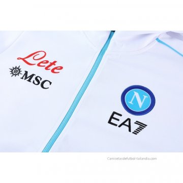 Chandal con Capucha del Napoli 2022-2023 Blanco