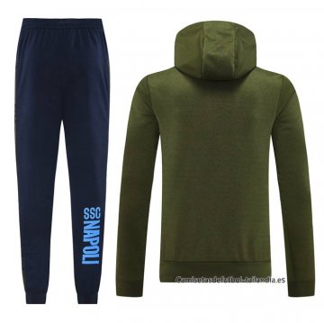 Chandal con Capucha del Napoli 2024-2025 Verde