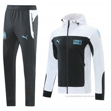 Chandal con Capucha del Olympique Marsella 2021 Blanco