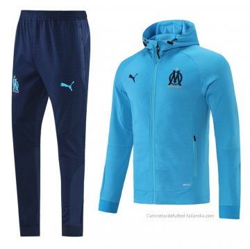 Chandal con Capucha del Olympique Marsella 2021-2022 Azul