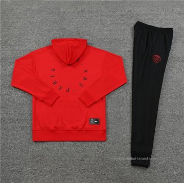 Chandal con Capucha del Paris Saint-Germain 2023 Rojo