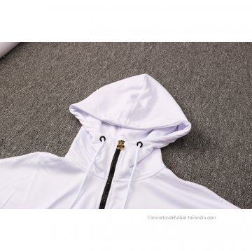 Chandal con Capucha del Paris Saint-Germain 2021-2022 Blanco