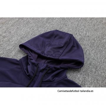 Chandal con Capucha del Paris Saint-Germain 2023-2024 Purpura