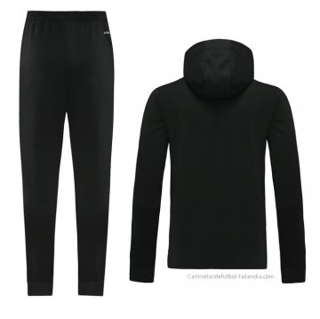 Chandal con Capucha del Real Madrid 2021-2022 Negro