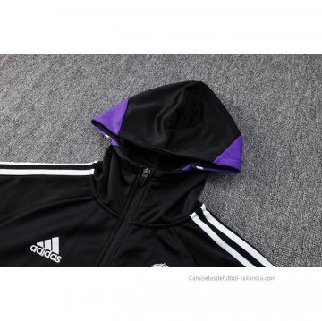 Chandal con Capucha del Real Madrid 2022-2023 Negro