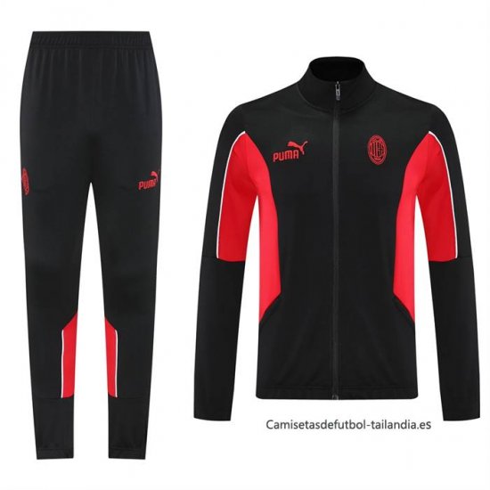 Chandal de Chaqueta del AC Milan Nino 2025-2026 Negro - Haga un click en la imagen para cerrar